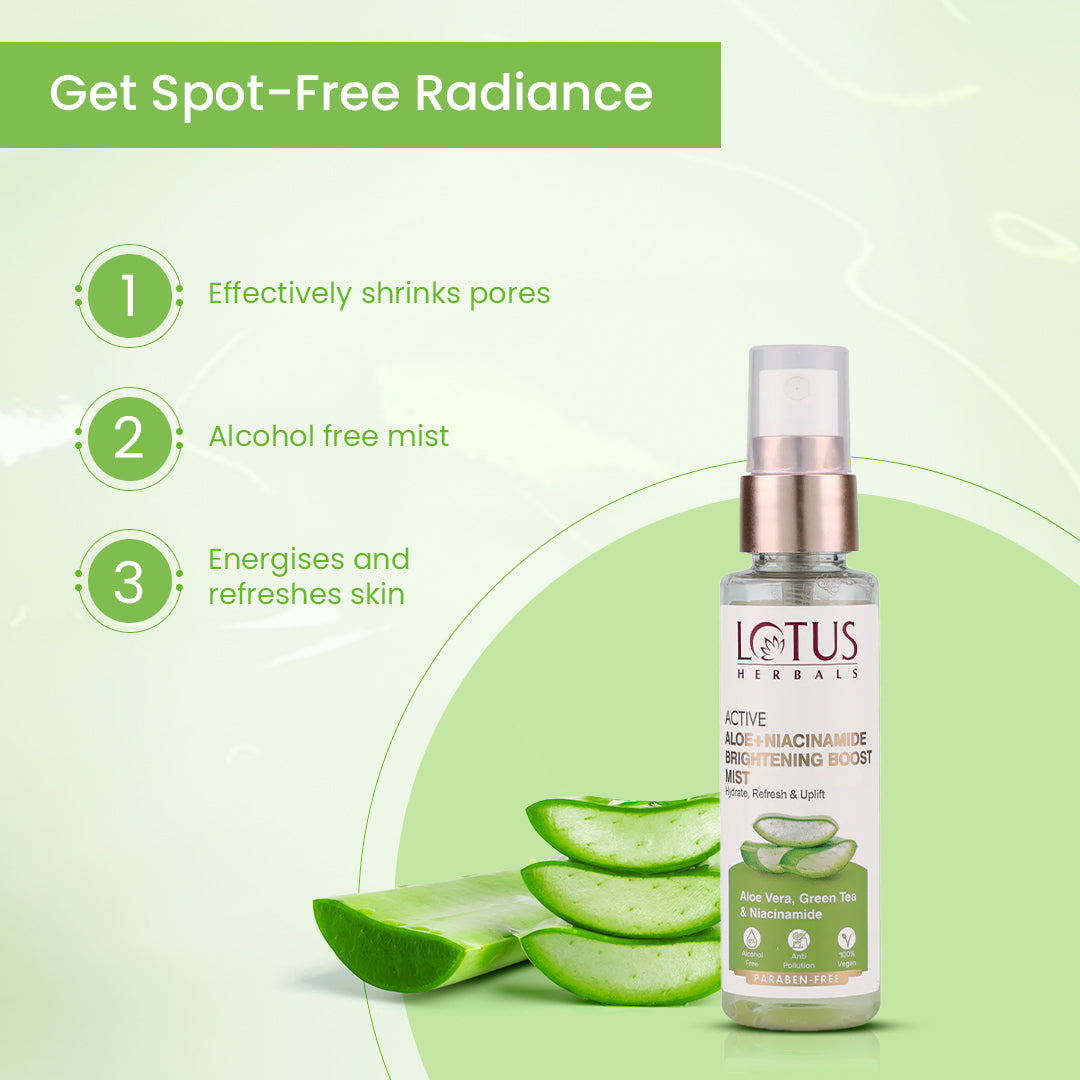 Active Aloe + Niacinamide Brightening Boost Mist