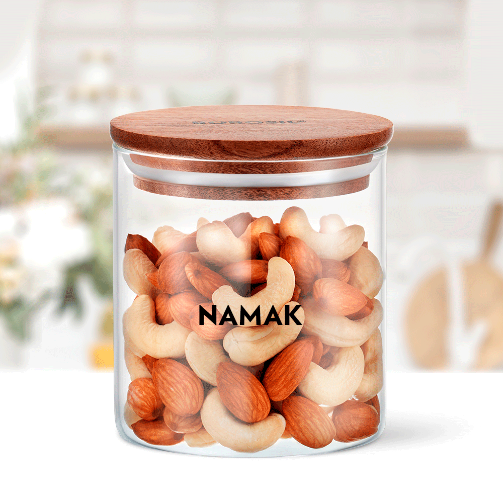 Borosil Classic Jar with Wooden Lid - Personalise