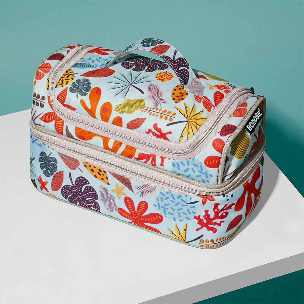 Borosil Bloom Pink Universal Glass Lunchbox