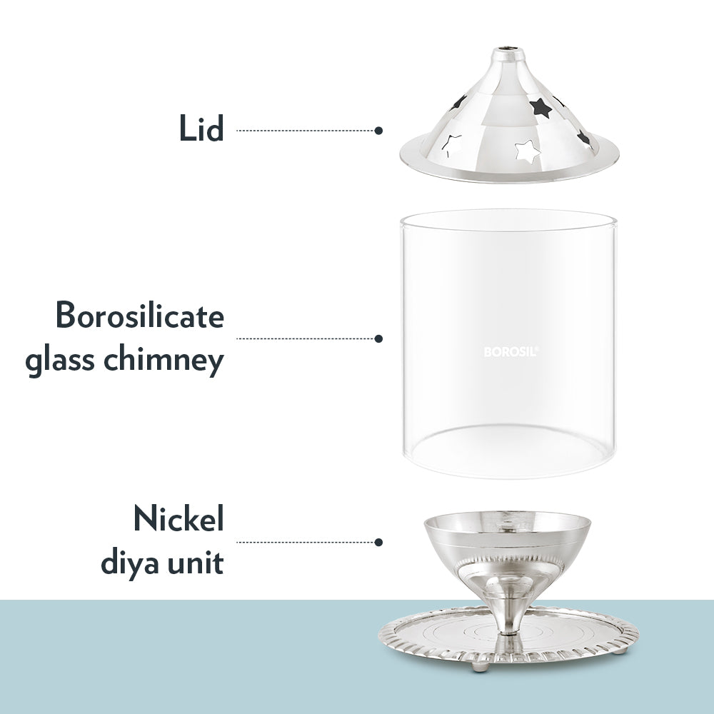 Borosil Akhand Diya, Nickel