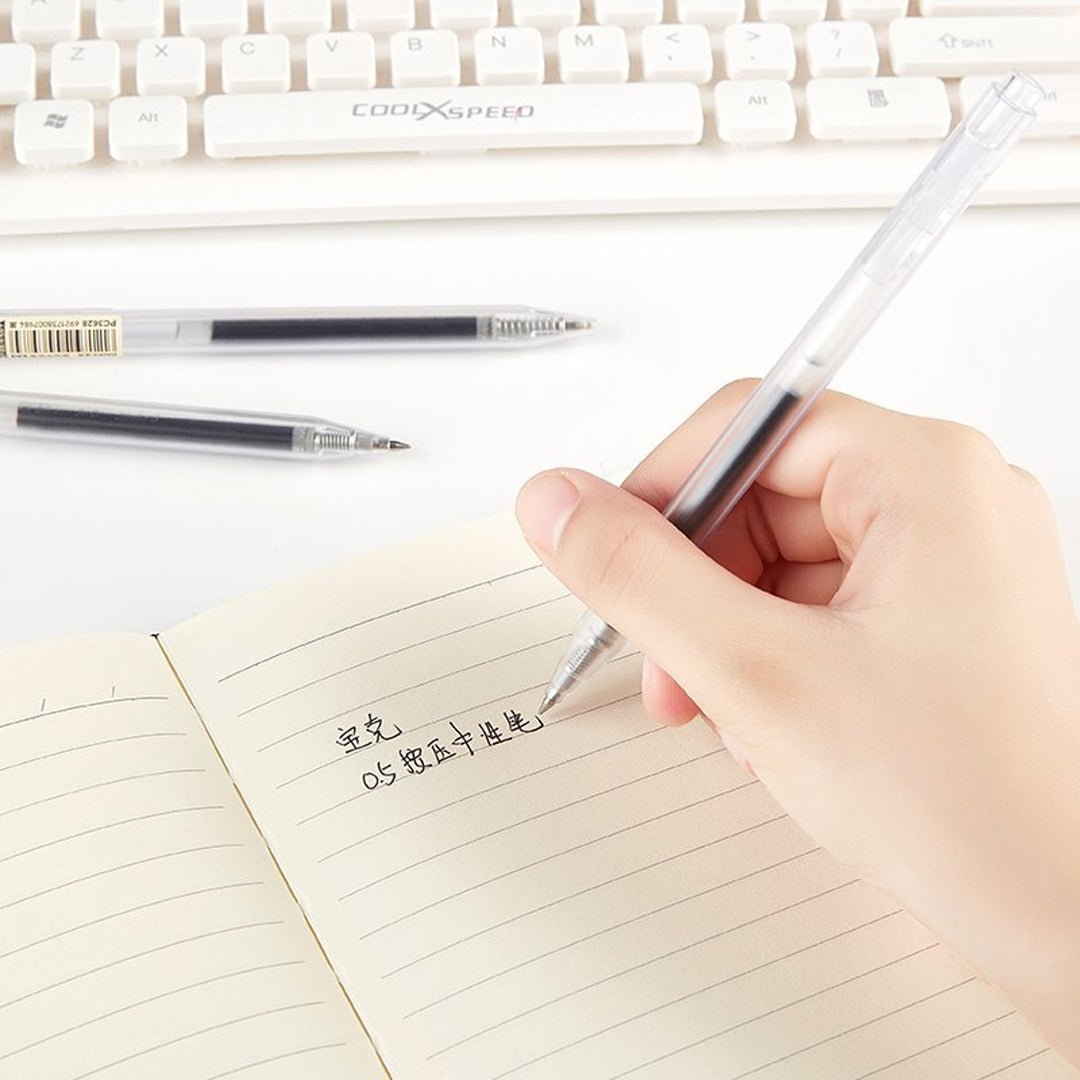 Baoke 0.5mm Black Ink Gel Pen Pack of 5 (PC 3628)