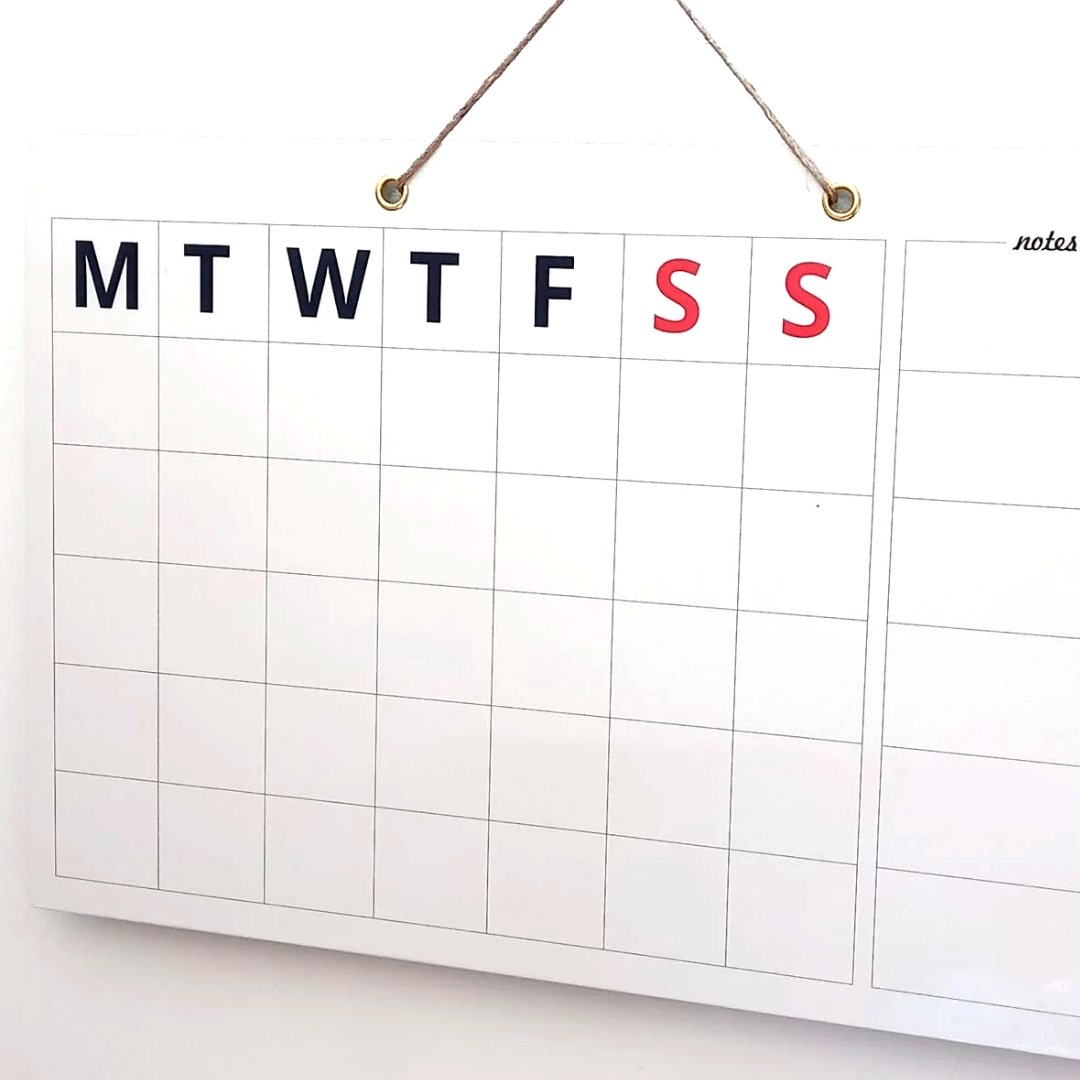 Big Bold Rewritable-Month Planner