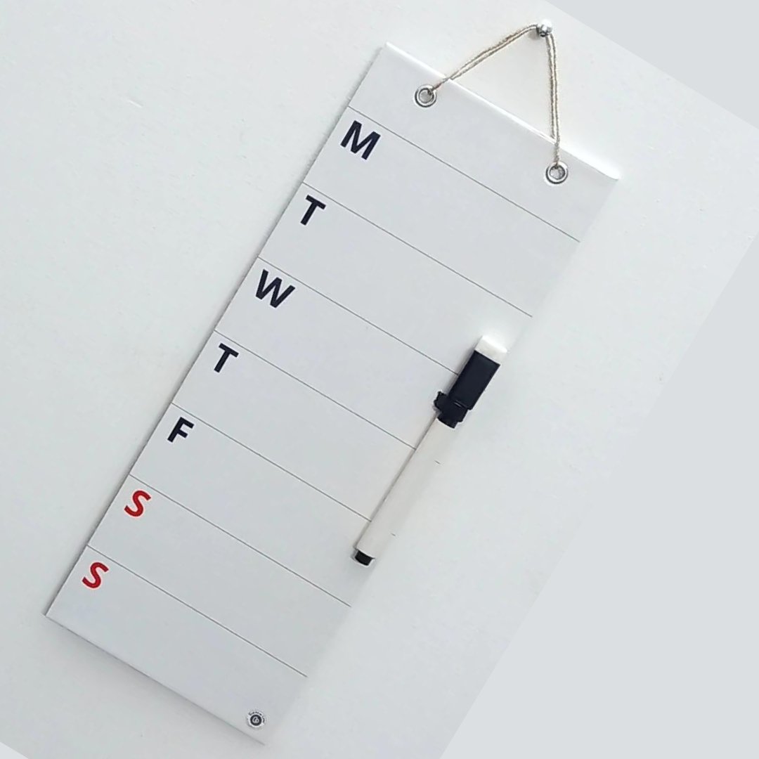 Bold Weekly Rewritable Magnetic Board