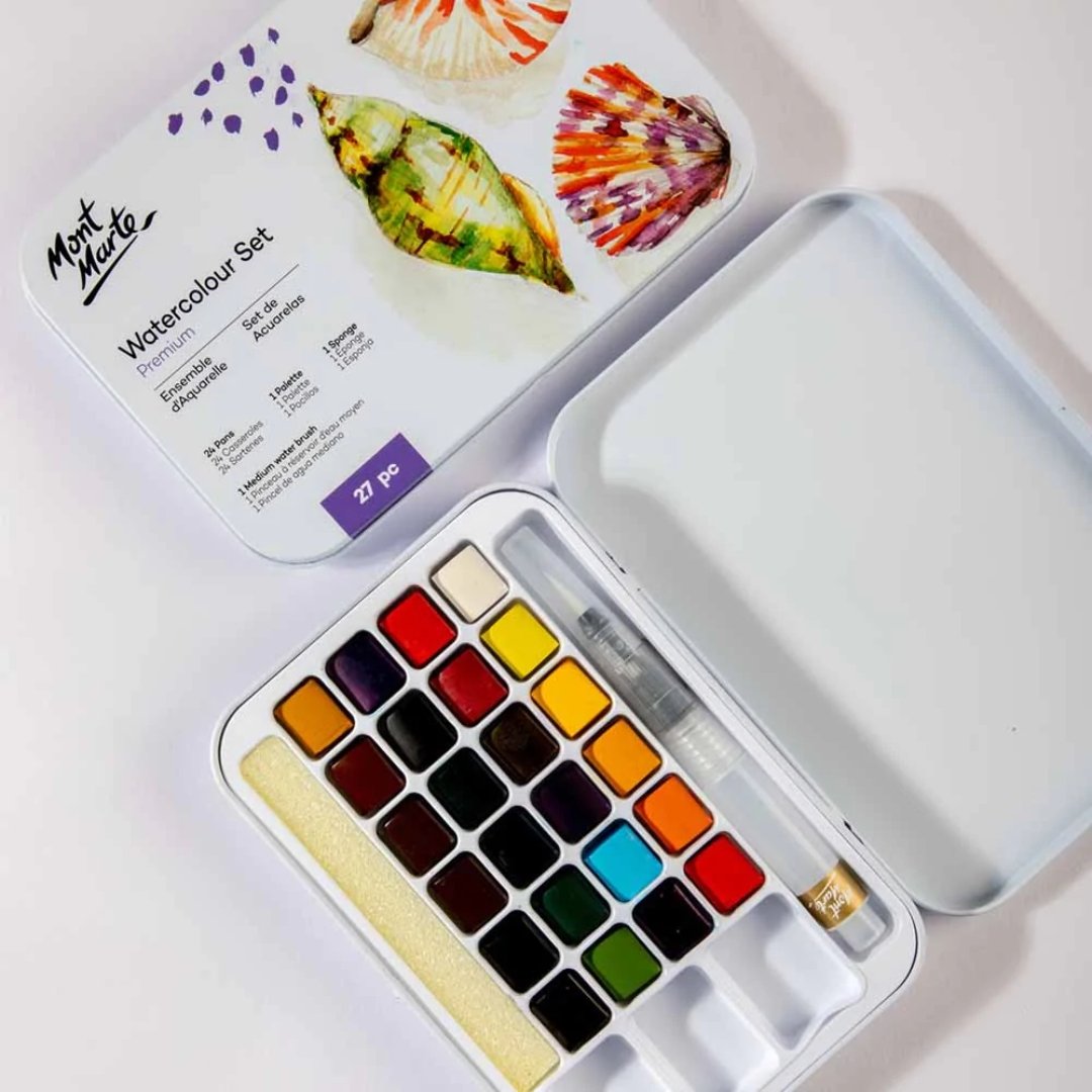 Mont Marte Watercolor Paint Set Of 27