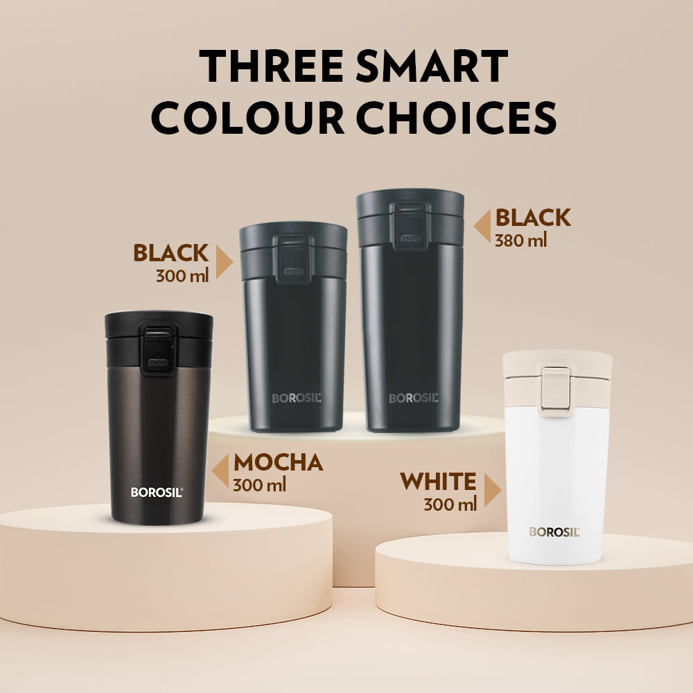 Borosil Coffeemate Insulated Mug, Mocha