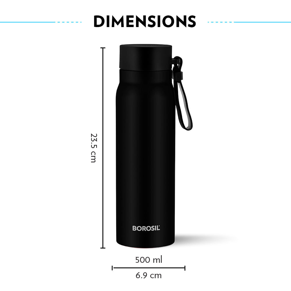 Bliss Bottle, Black, 500 ml - Personalise