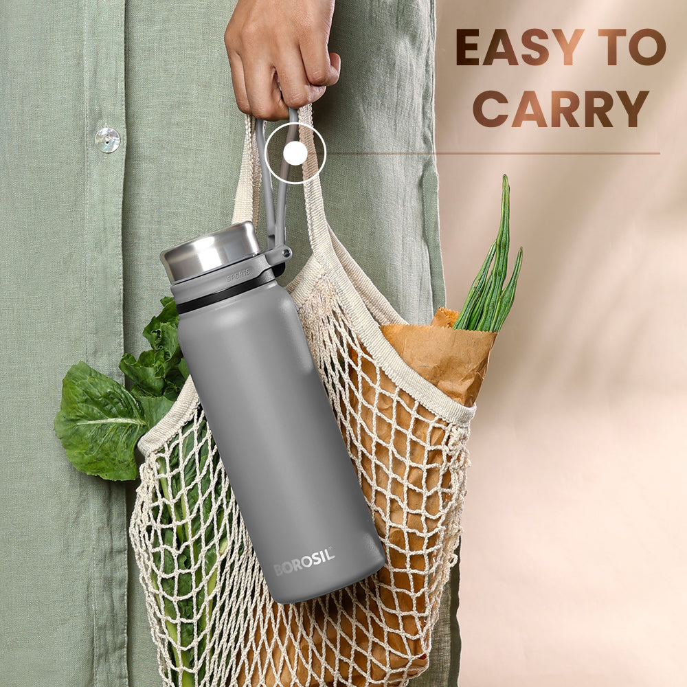Aquafit Bottle, Grey, 830 ml