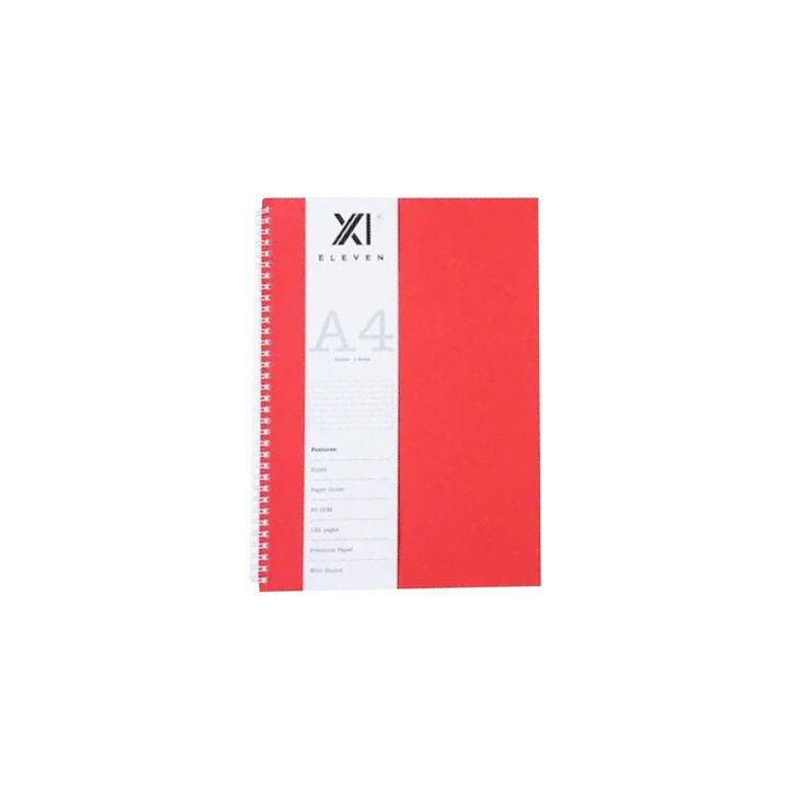 XI Eleven Wiro Bound Notebook-A4