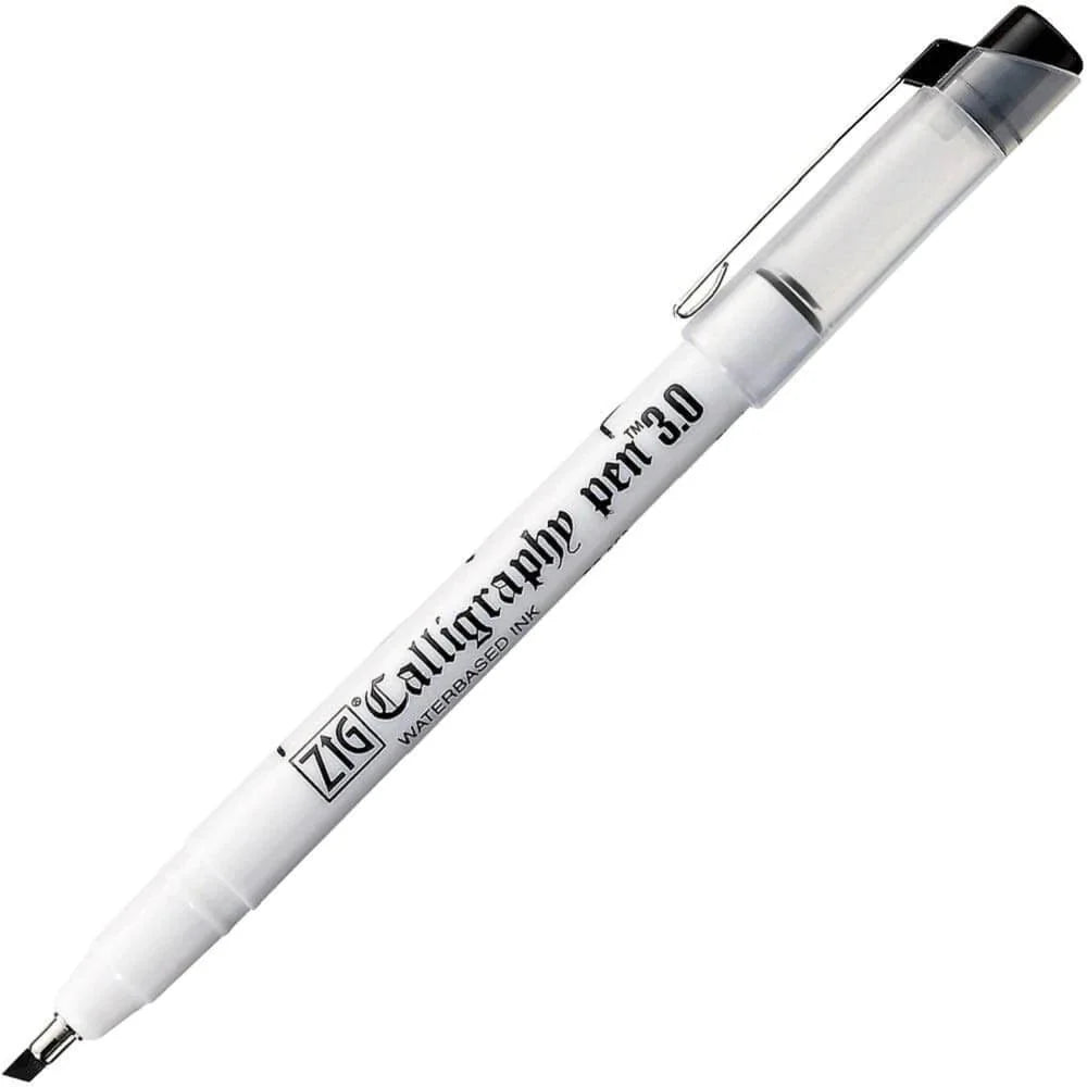 Zig Caligraphy Pen Black Color Ink (Set Of 3)