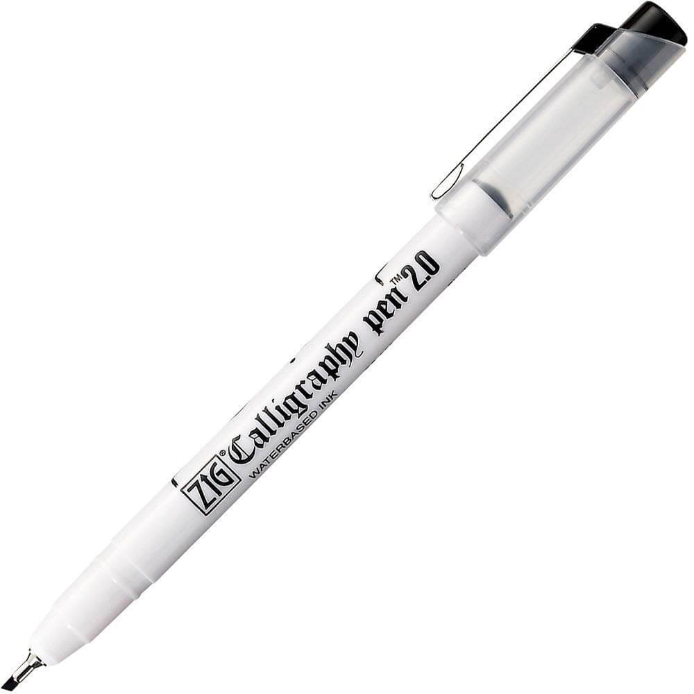 Zig Caligraphy Pen Black Color Ink (Set Of 3)