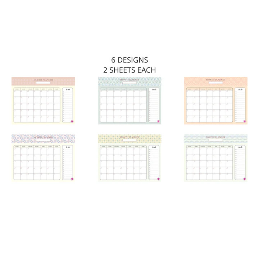2025 Dated Monthly Planner Notepad