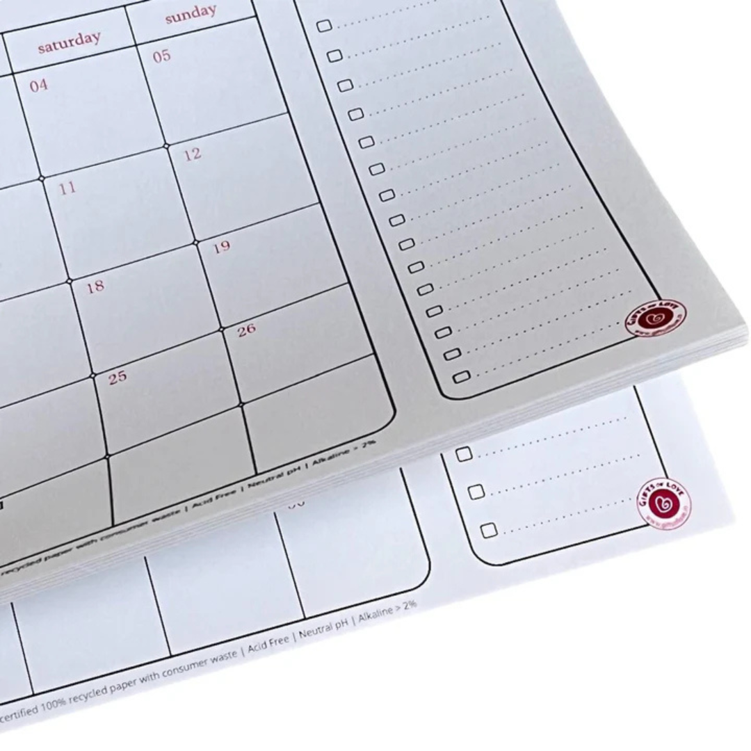 2025 Dated Monthly Planner Notepad