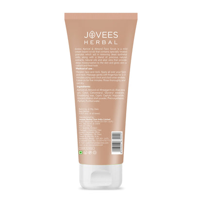 Jovees Apricot & Almond Face Scrub Infused With Wheatgerm Oil