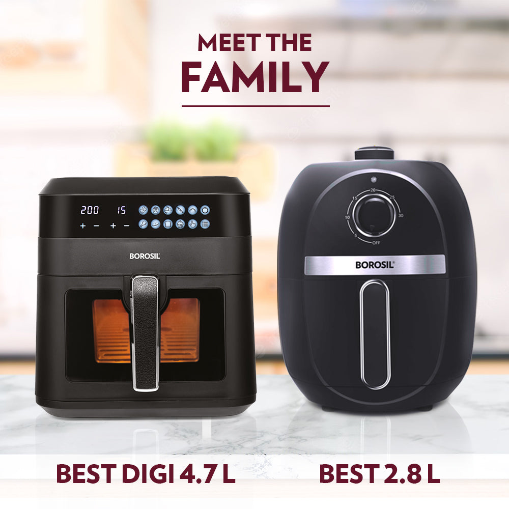 Borosil Best Digi Air Fryer, 4.7 L