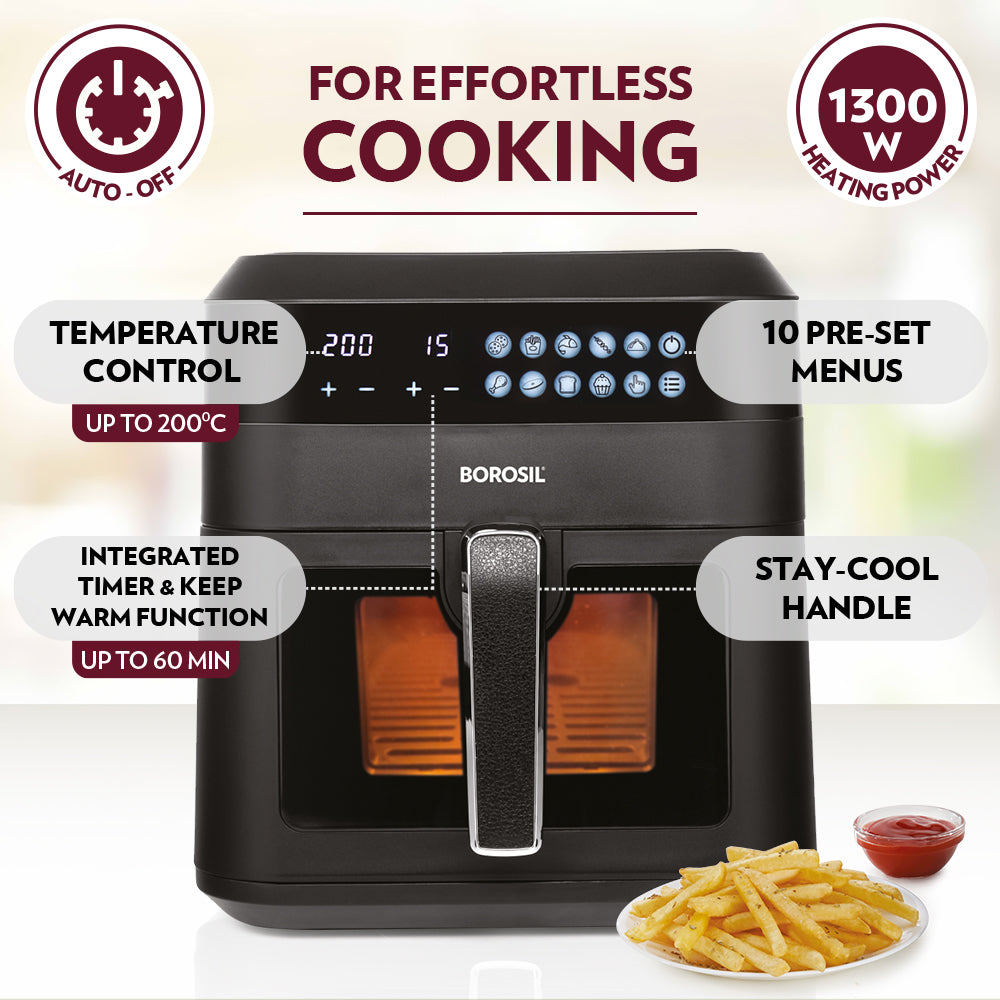 Borosil Best Digi Air Fryer, 4.7 L