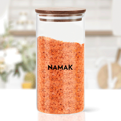 Borosil Classic Jar with Wooden Lid - Personalise