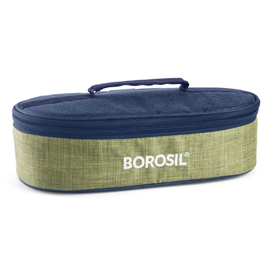 Borosil Ace Flat Lunch Bag, Round