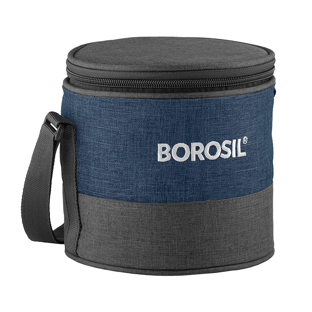 Borosil Elite Tall Lunch Bag, Round