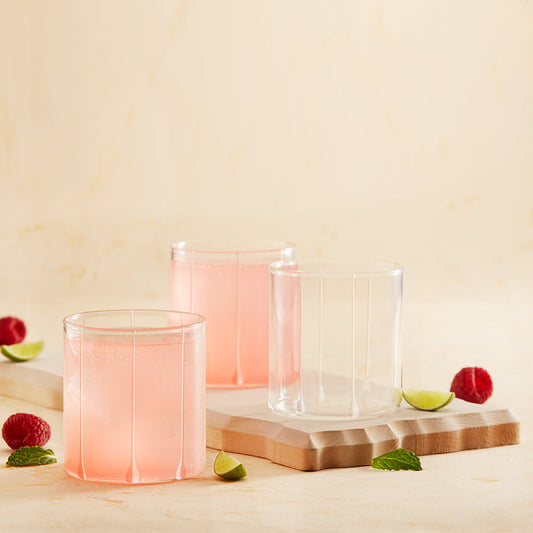Borosil Bevel Cut Glass, Set of 6