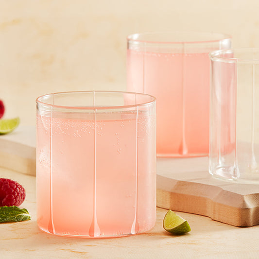 Borosil Bevel Cut Glass, Set of 6