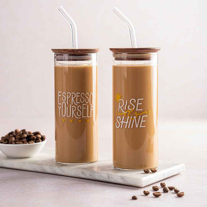 Borosil Brio and Rise & Shine Punch Glasses, Set of 2