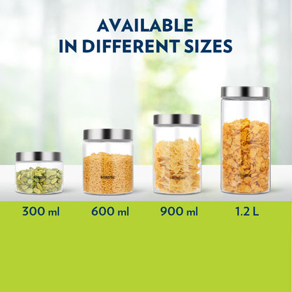 Borosil Endura Airtight Glass Jar