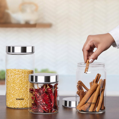 Borosil Endura Airtight Glass Jar
