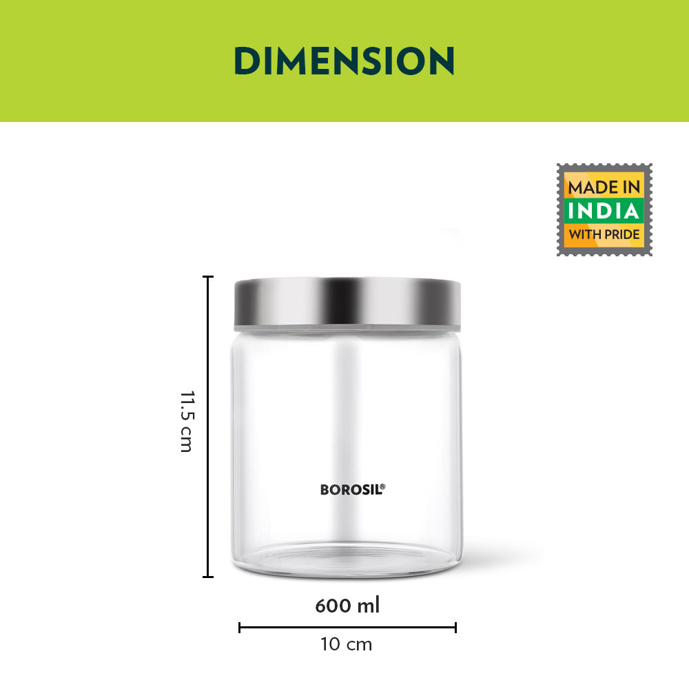 Borosil Endura Airtight Glass Jar