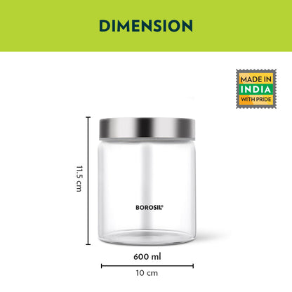 Borosil Endura Airtight Glass Jar