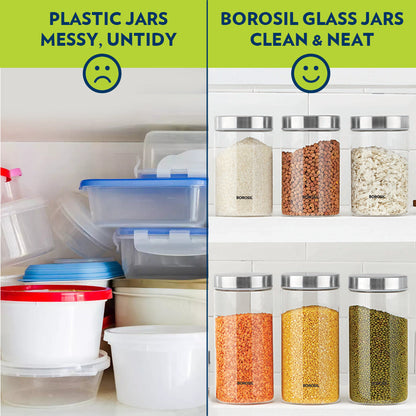 Borosil Endura Airtight Glass Jar
