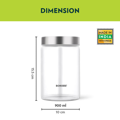 Borosil Endura Airtight Glass Jar