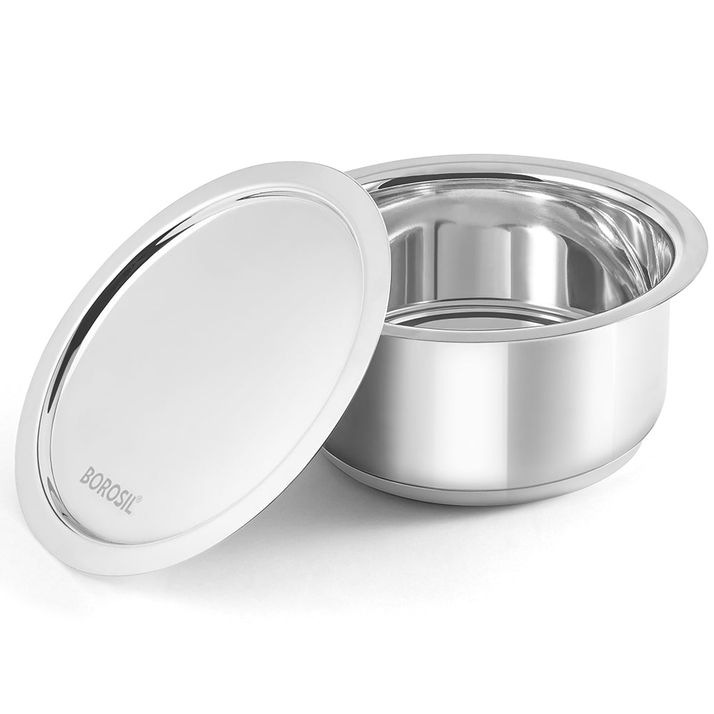 Borosil Cookfresh Impact Bonded Tri-Ply Bottom Tope + Lid