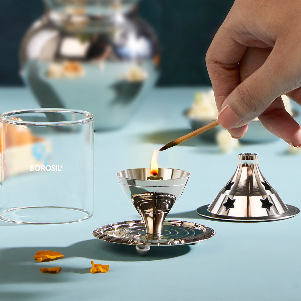 Borosil Akhand Diya, Nickel
