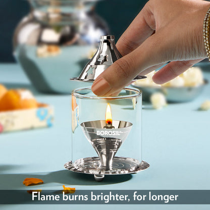 Borosil Akhand Diya, Nickel