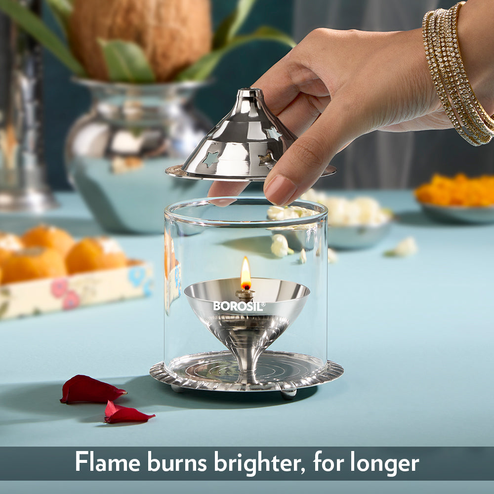Borosil Akhand Diya, Nickel