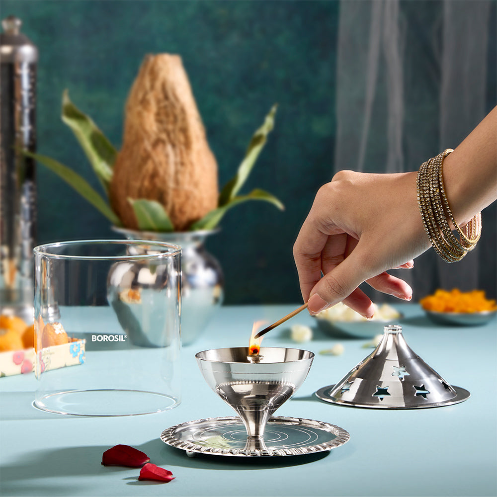Borosil Akhand Diya, Nickel