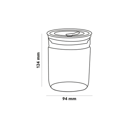 Borosil Classic Trend Glass Jar