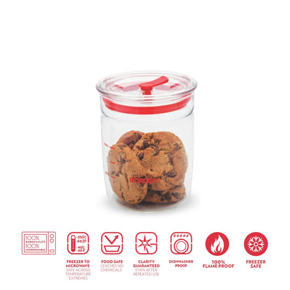 Borosil Classic Trend Glass Jar