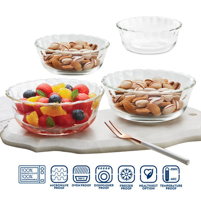 Borosil Designer Bowl Set