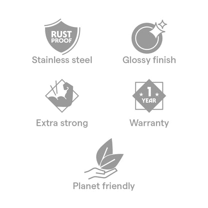 Borosil 24-piece Stainless Steel Dinner Set