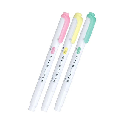Zebra Mildliner Dual-Tip Brush Pen Set x 3
