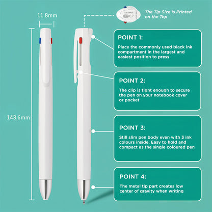 Zebra bLen 3C 3 Color Ballpoint Pen