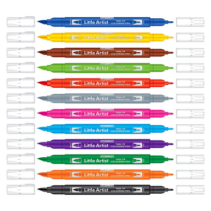 AddGel Softline Twin Tip Colouring Pens(Pack of 12)