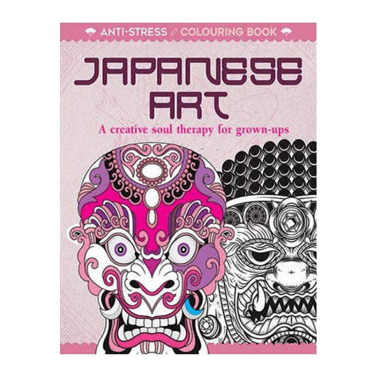 Anti Stress Colouring Book Japanese Art