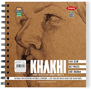 Anupam Khakhi 100% Recycled Kraft Sheets, 140 GSM