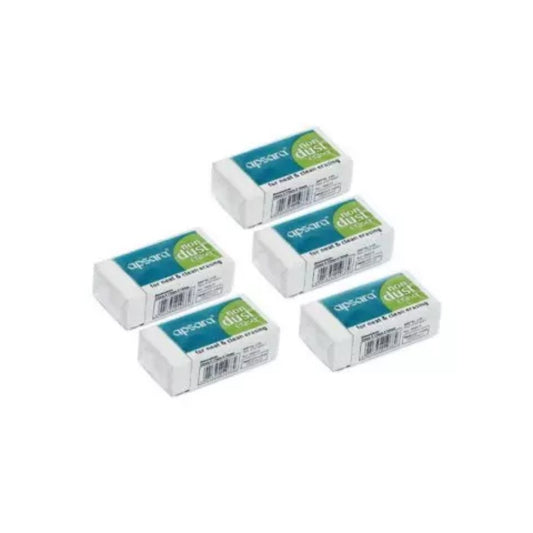 Apsara Non-Dust Eraser (Pack of 5)