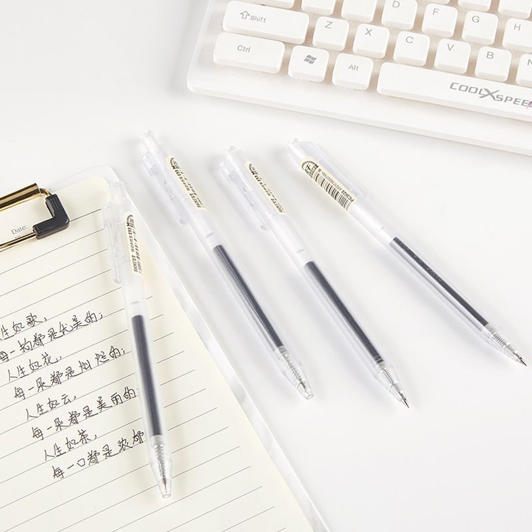 Baoke 0.5mm Black Ink Gel Pen Pack of 5 (PC 3628)
