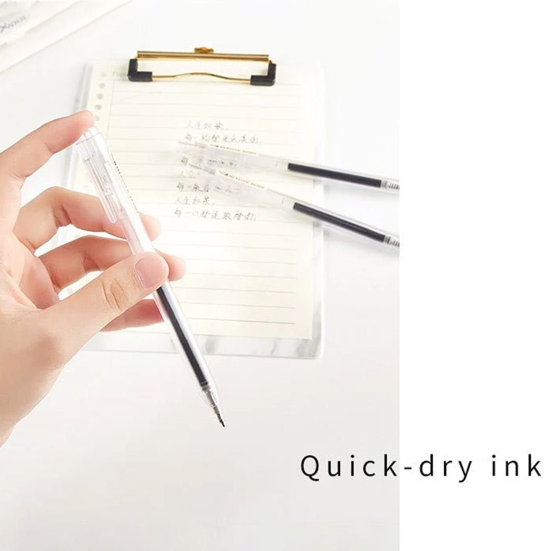 Baoke 0.5mm Black Ink Gel Pen Pack of 5 (PC 3628)