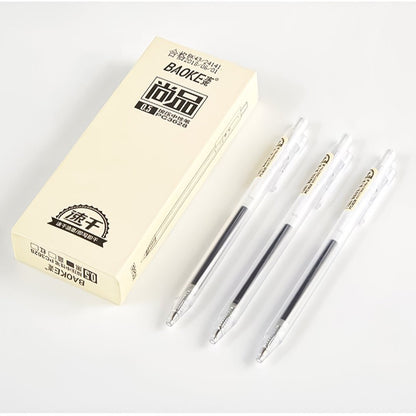 Baoke 0.5mm Black Ink Gel Pen Pack of 5 (PC 3628)
