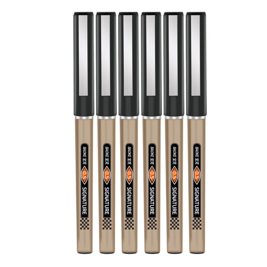 Baoke 0.5mm Signature Pen Pack of 6 (BK 111)